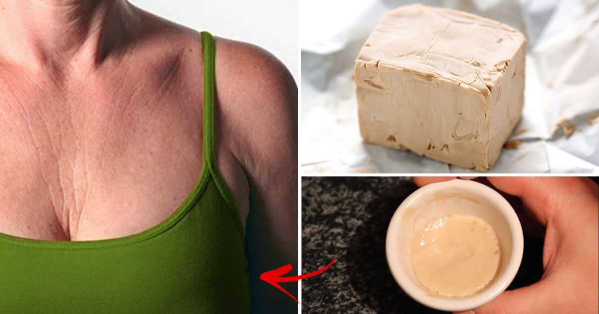 Come sbarazzarsi delle rughe sul petto e sul collo con una pagnotta di lievito