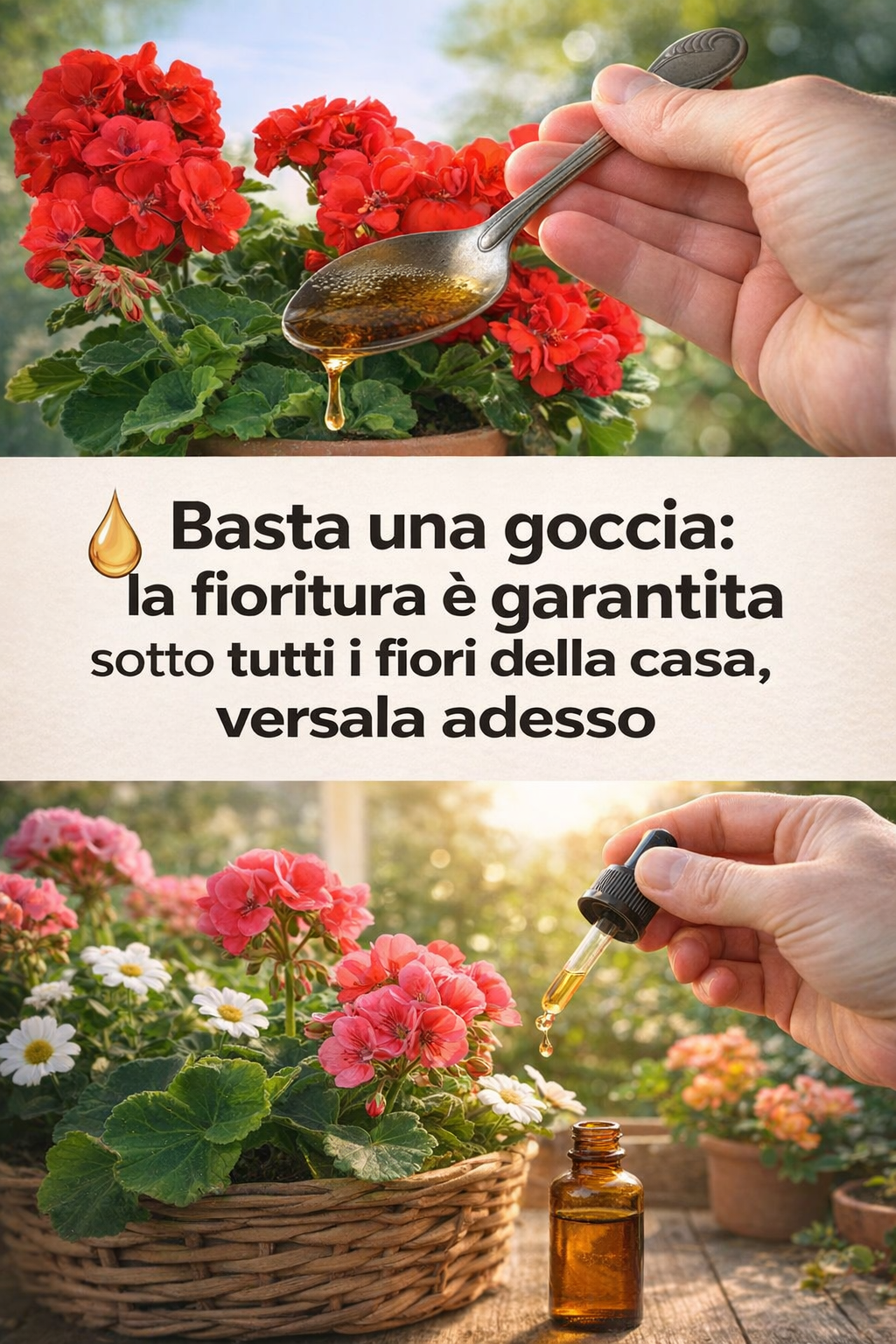 Basta una goccia: la fioritura è garantita sotto tutti i fiori della casa, versala adesso