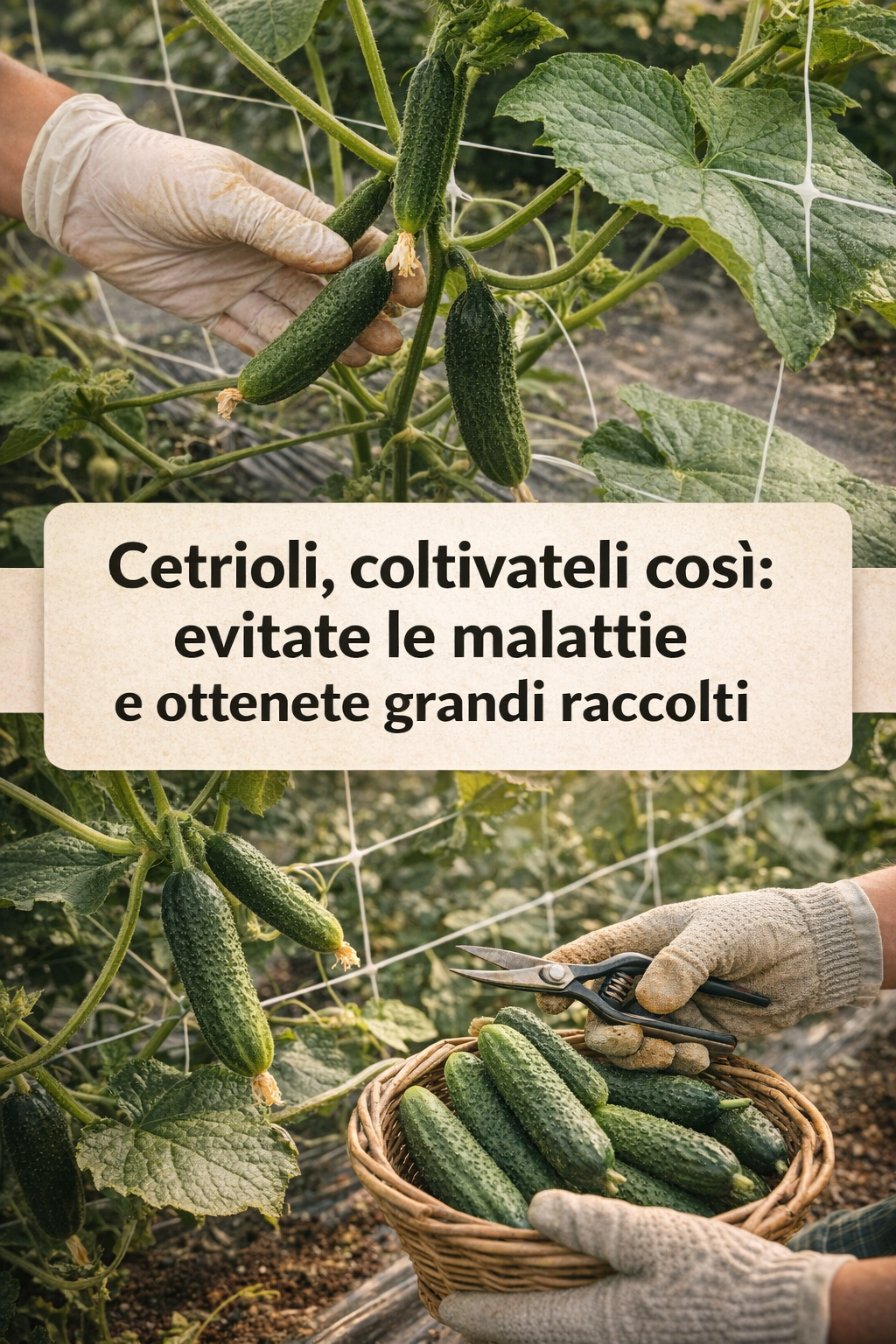 Cetrioli, coltivateli così: evitate le malattie e ottenete grandi raccolti.