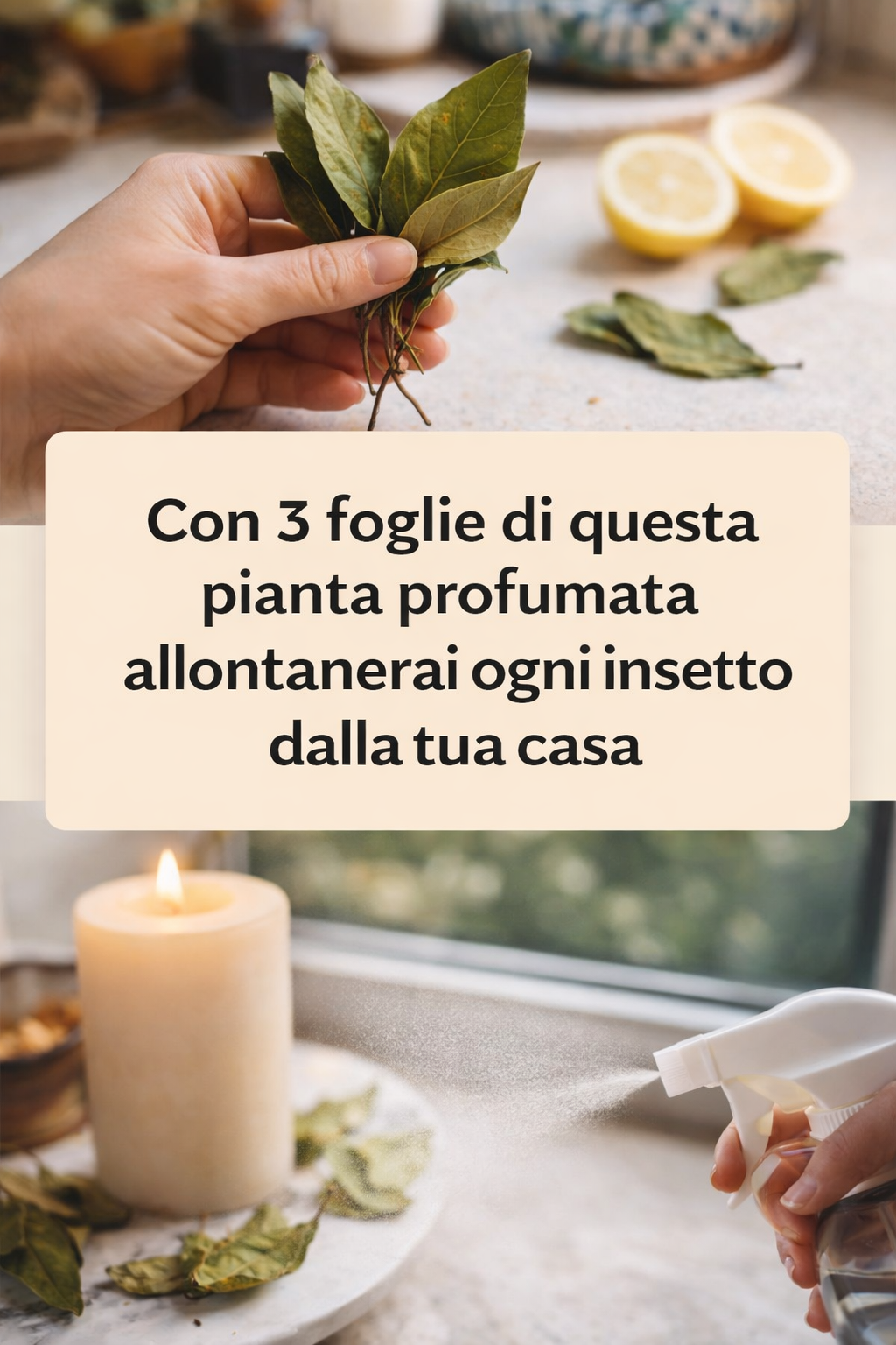 Con 3 foglie di questa pianta profumata allontanerai ogni insetto dalla tua casa