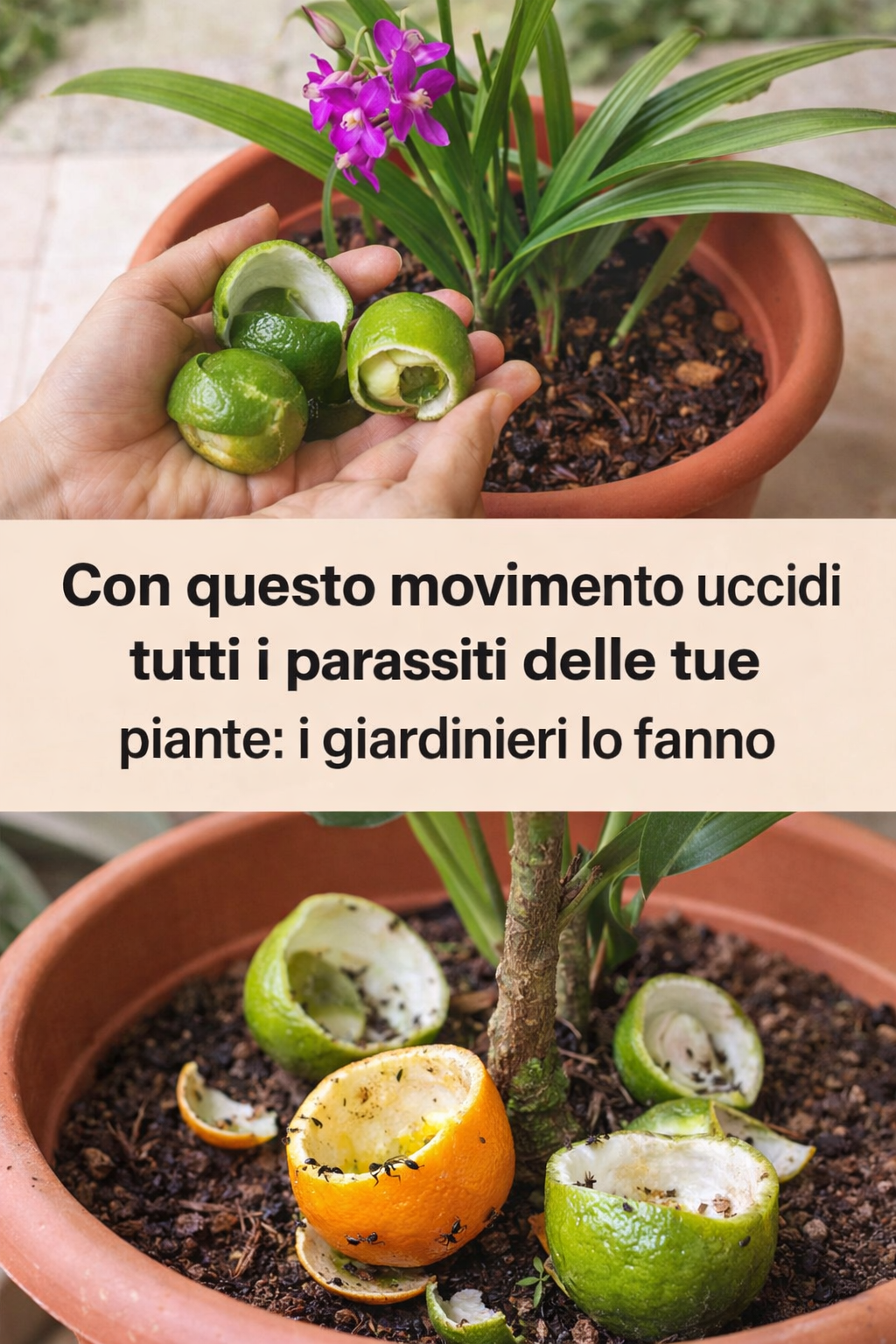 Con questo movimento uccidi tutti i parassiti delle tue piante: i giardinieri lo fanno