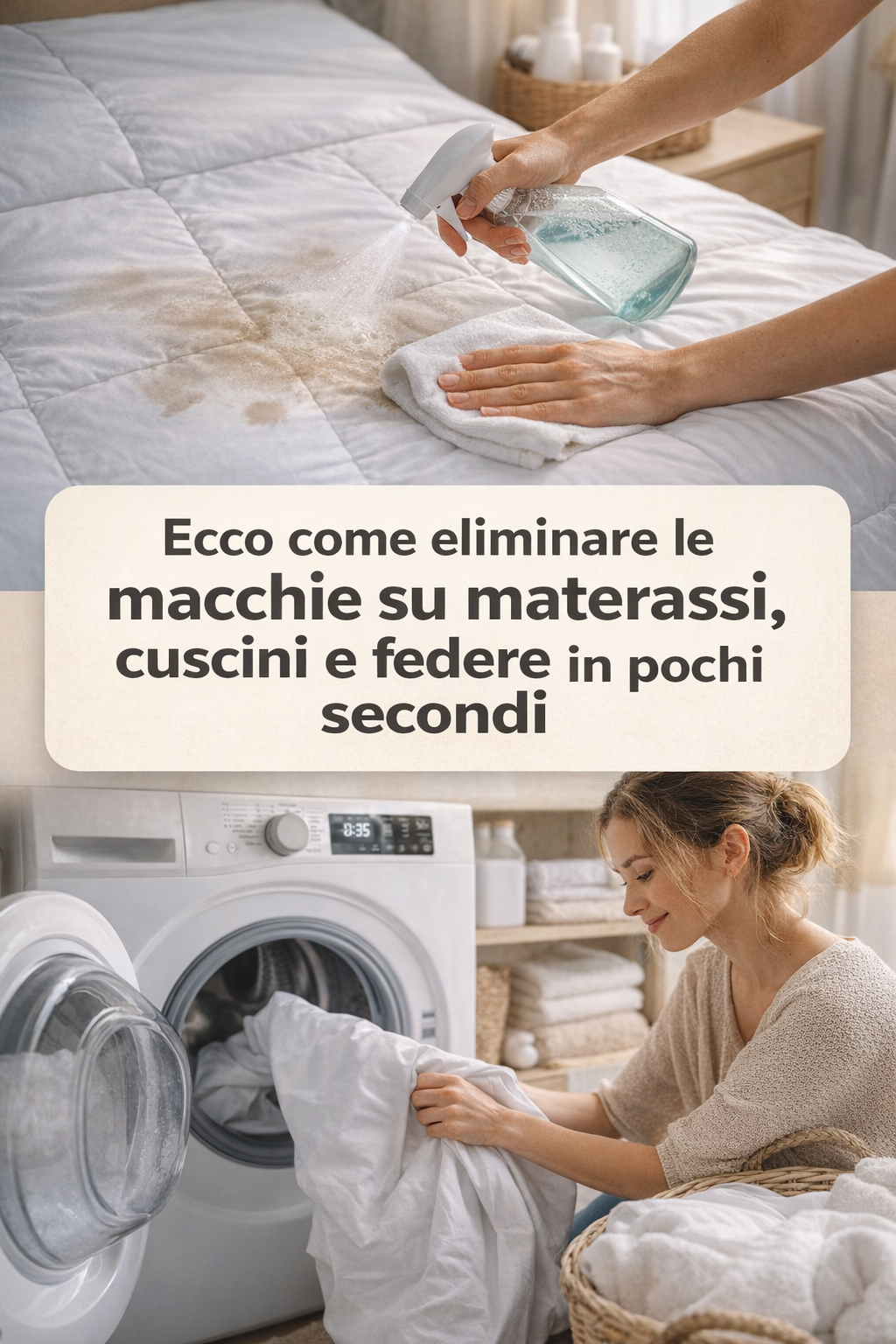 Ecco come eliminare le macchie su materassi, cuscini e federe in pochi secondi