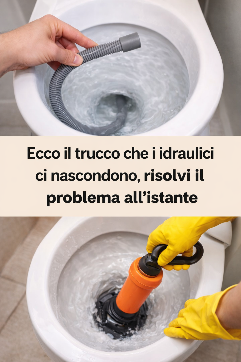 Ecco il trucco che i idraulici ci nascondono, risolvi il problema all’istante