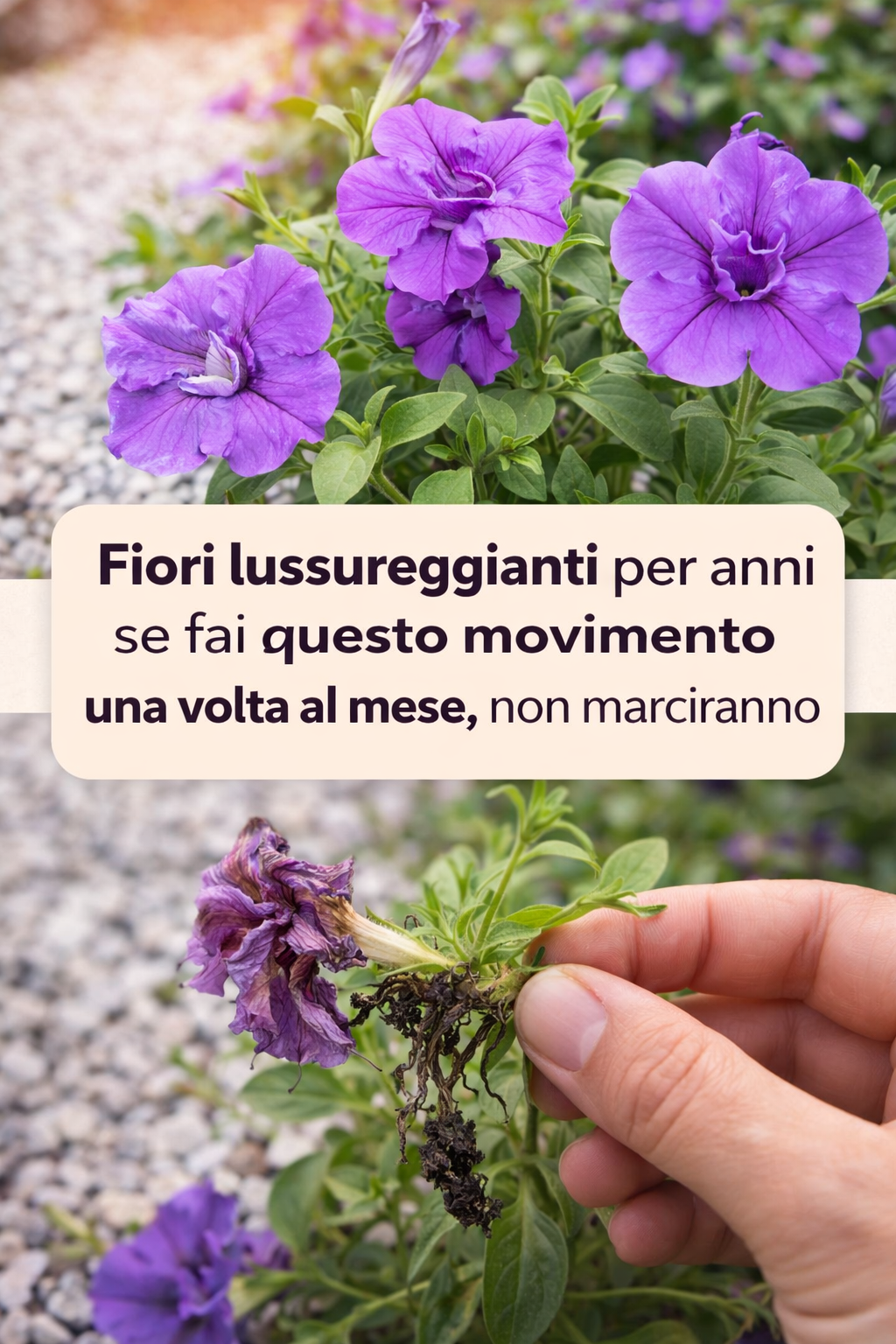 Fiori lussureggianti per anni se fai questo movimento una volta al mese, non marciranno