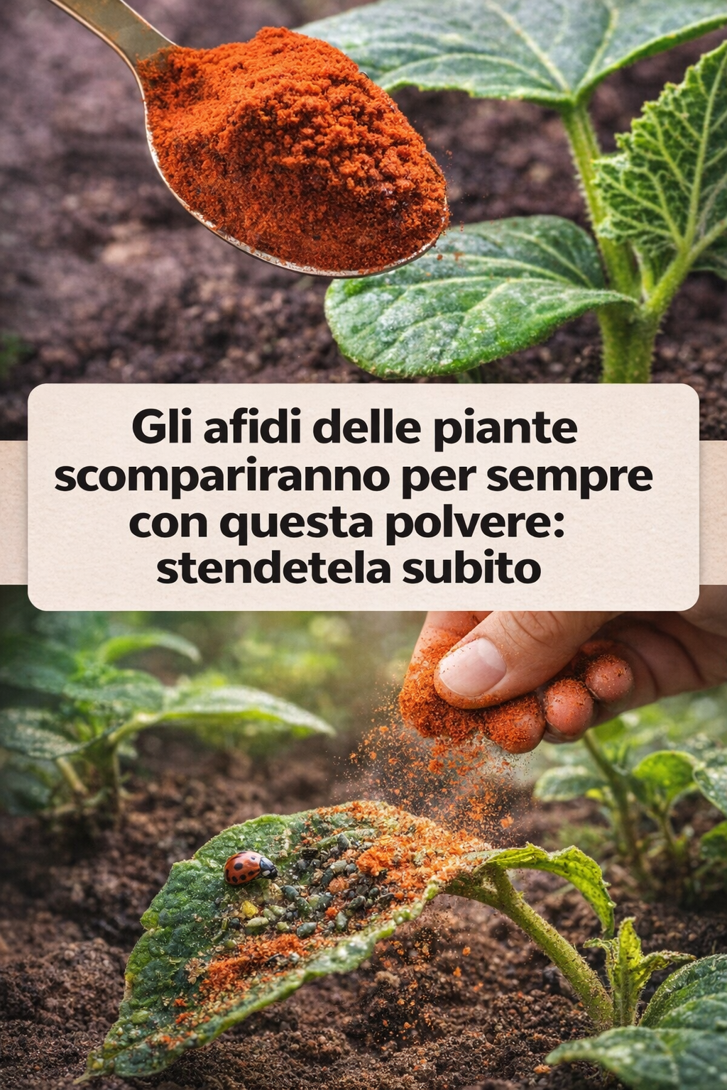 Gli afidi delle piante scompariranno per sempre con questa polvere: stendetela subito