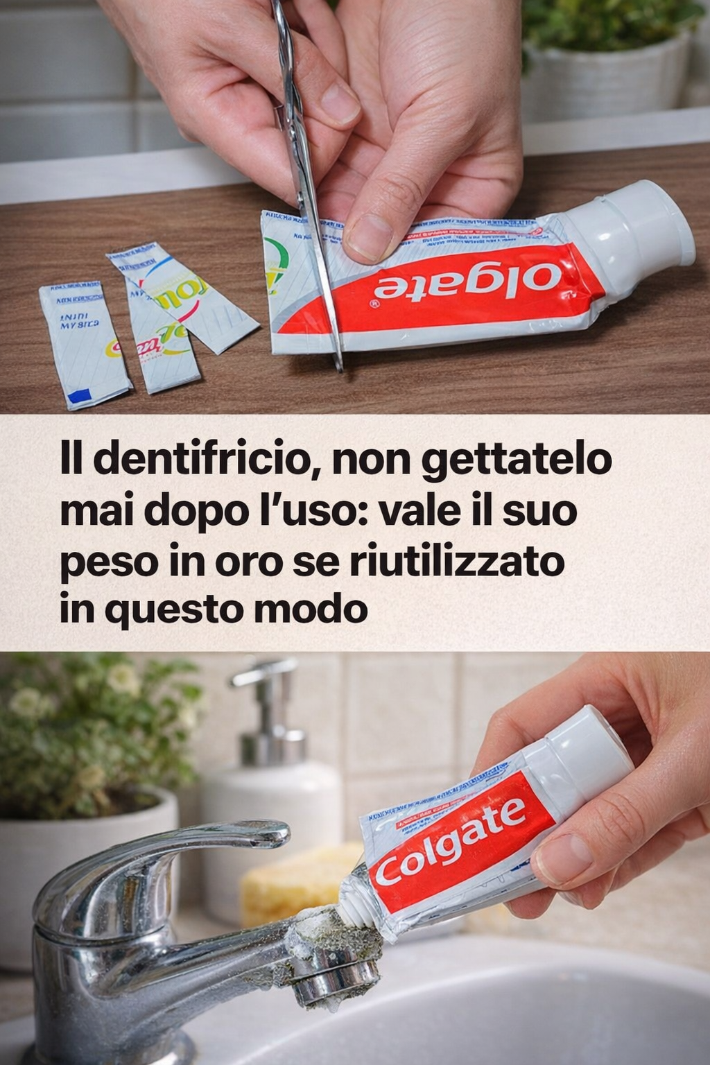 Il dentifricio, non gettatelo mai dopo l’uso: vale il suo peso in oro se riutilizzato in questo modo