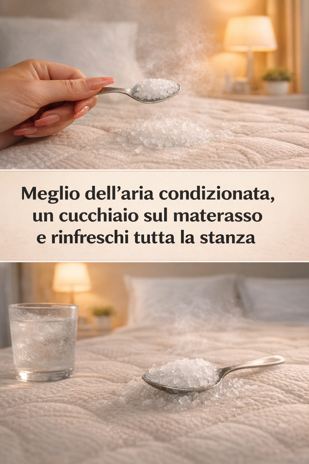 Meglio dell’aria condizionata, un cucchiaio sul materasso e rinfreschi tutta la stanza