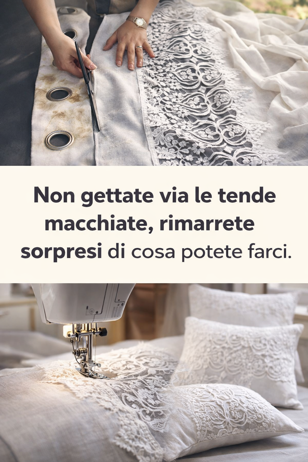 Non gettate via le tende macchiate, rimarrete sorpresi di cosa potete farci.