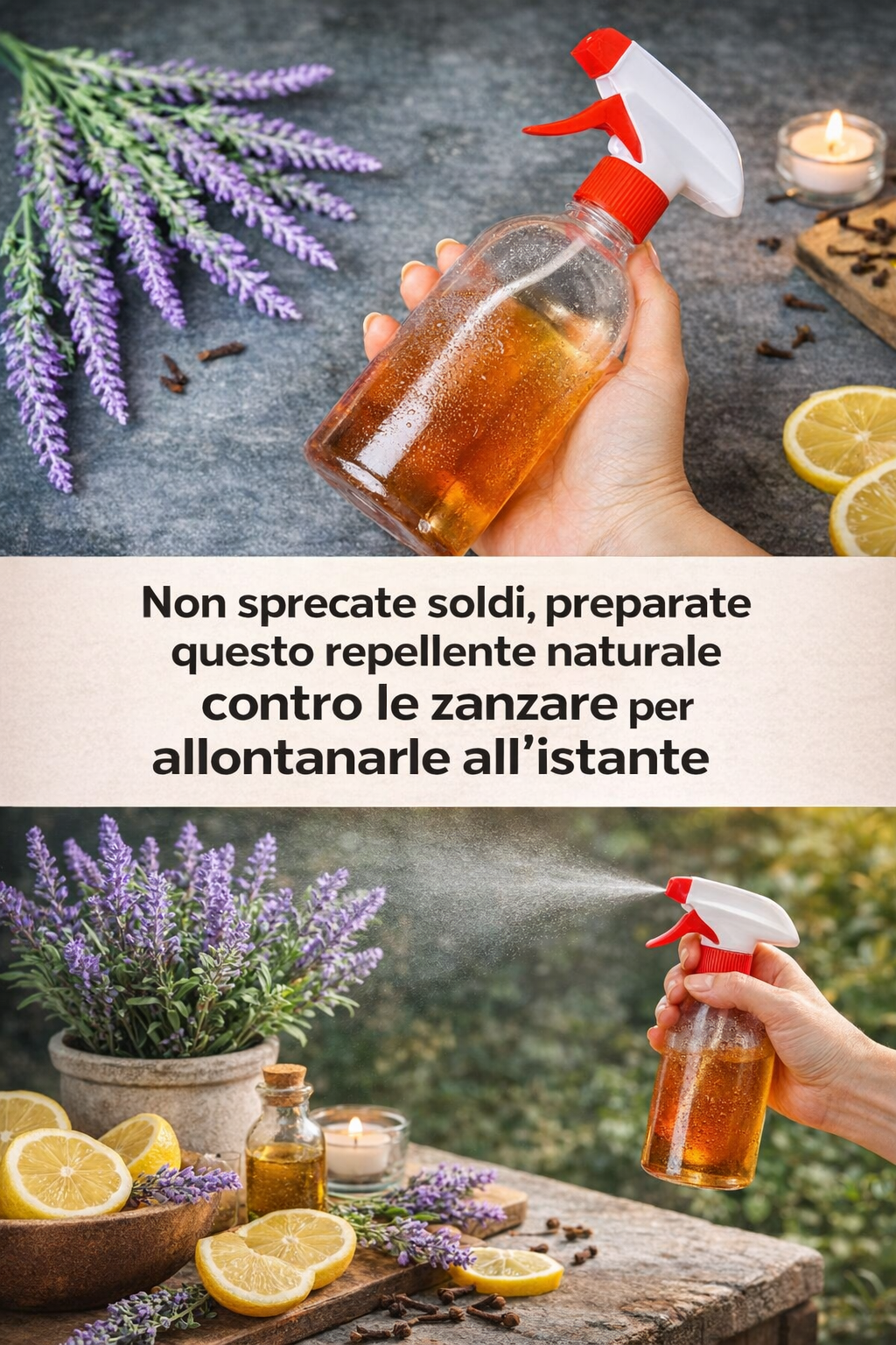 Non sprecate soldi, preparate questo repellente naturale contro le zanzare per allontanarle all’istante