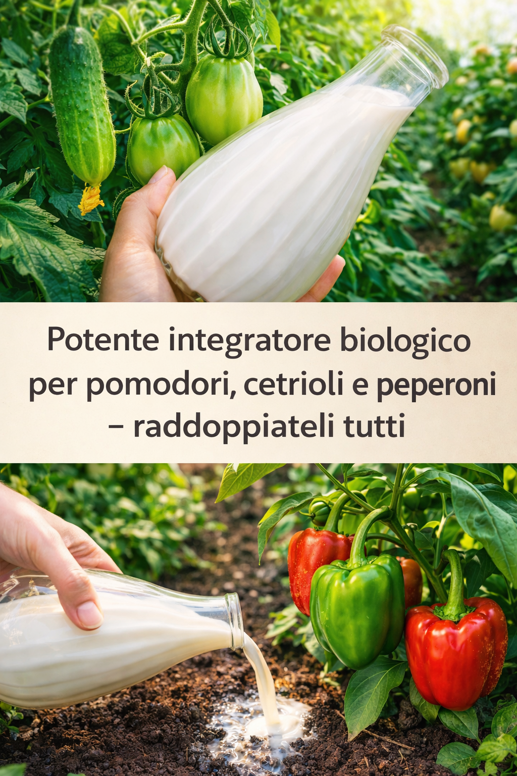 Potente integratore biologico per pomodori, cetrioli e peperoni – raddoppiateli tutti
