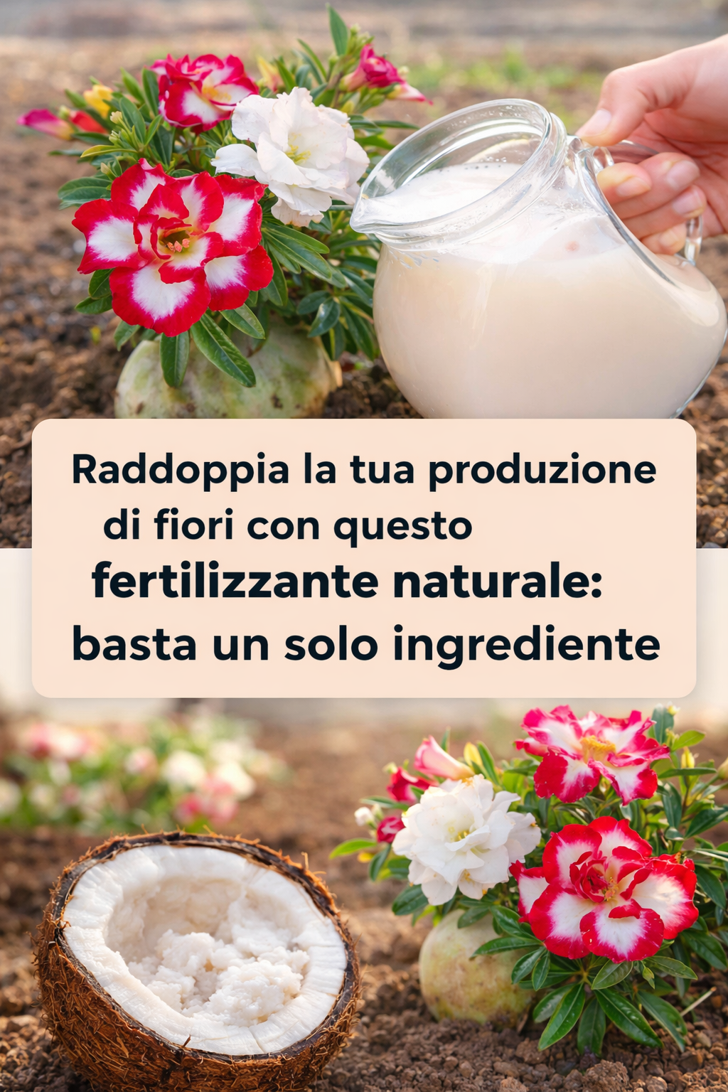 Raddoppia la tua produzione di fiori con questo fertilizzante naturale: basta un solo ingrediente