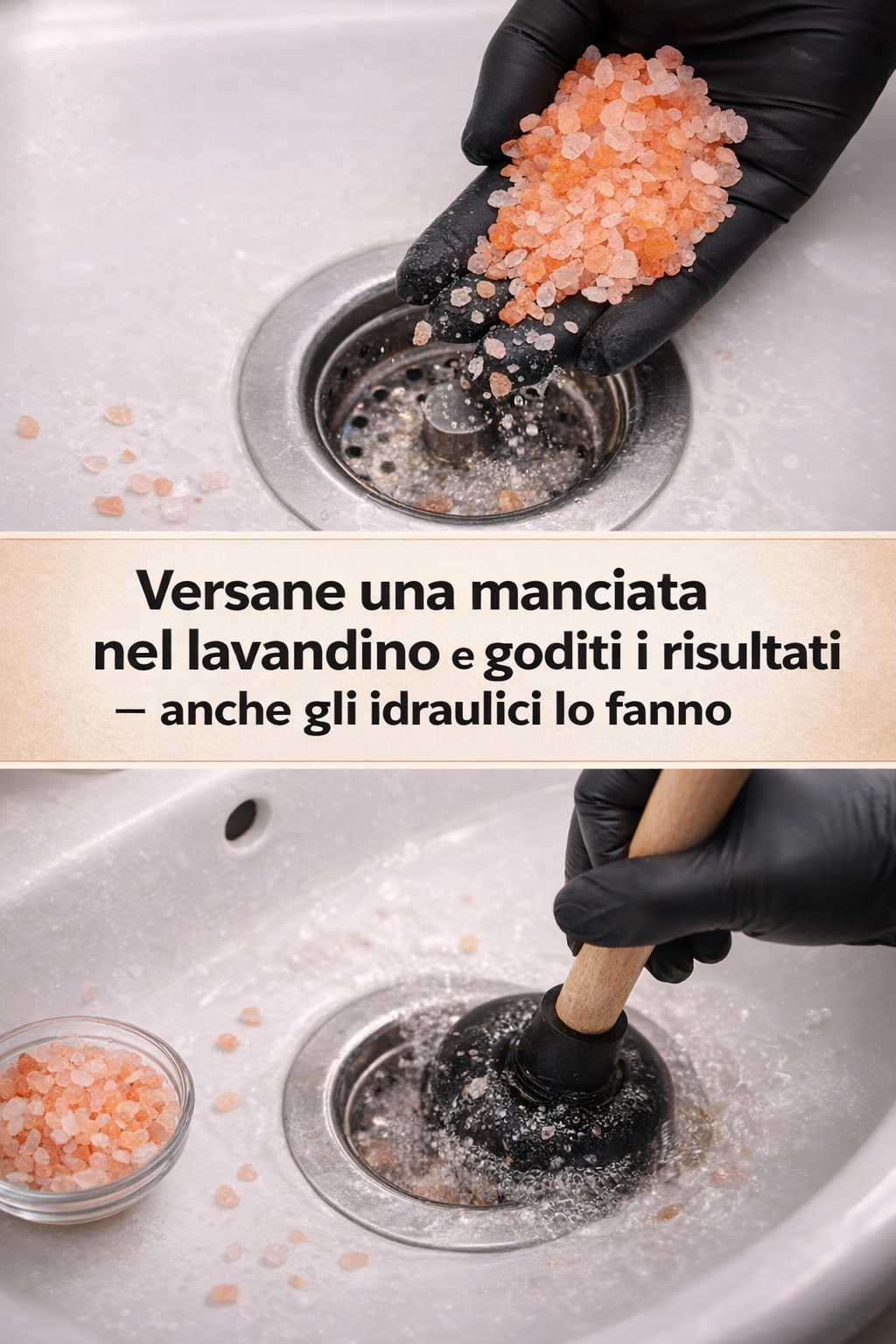 Versane una manciata nel lavandino e goditi i risultati – anche gli idraulici lo fanno