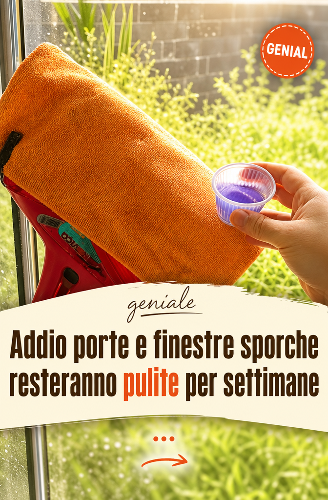 Addio porte e finestre sporche in casa, resteranno pulite per settimane