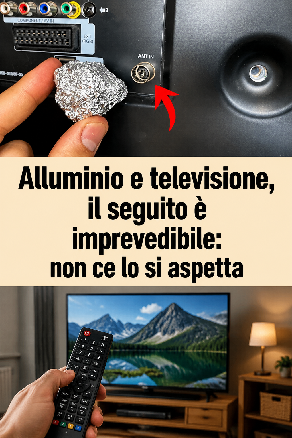 Alluminio e televisione, il seguito è imprevedibile: non ce lo si aspetta