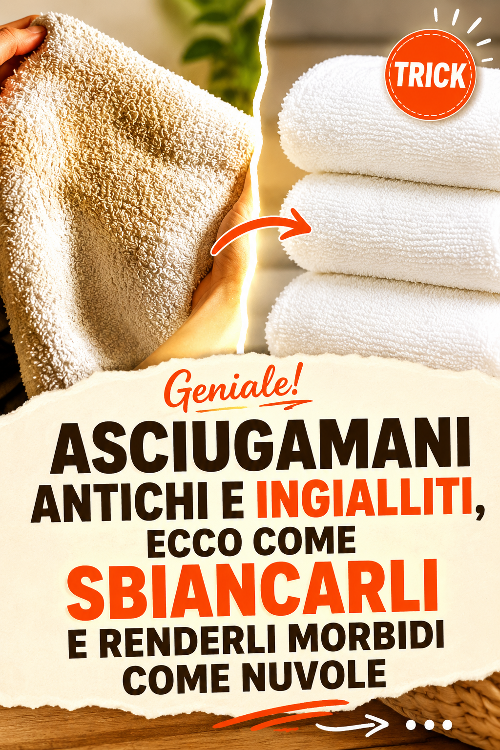 Asciugamani antichi e ingialliti, ecco come sbiancarli e renderli morbidi come nuvole
