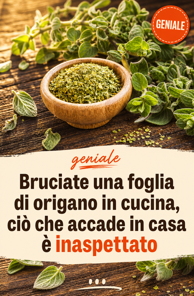 Bruciate una foglia di origano in cucina, ciò che accade in casa è inaspettato