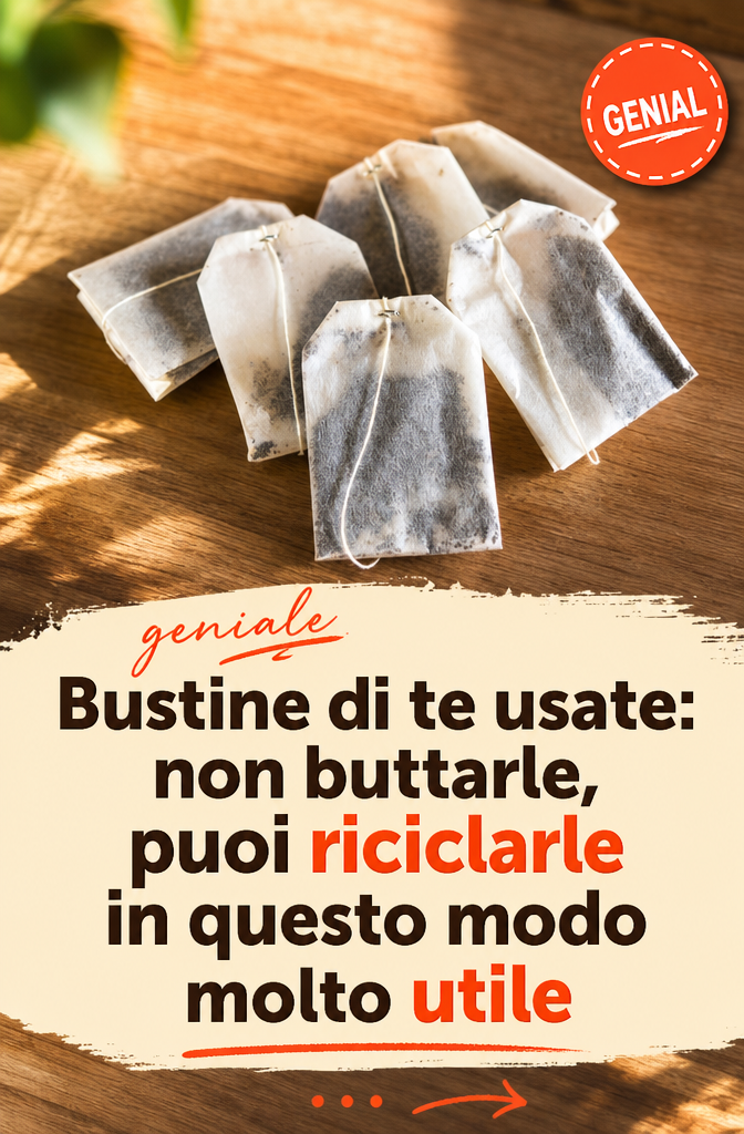 Bustine di tè usate: non buttarle, puoi riciclarle in questo modo molto utile