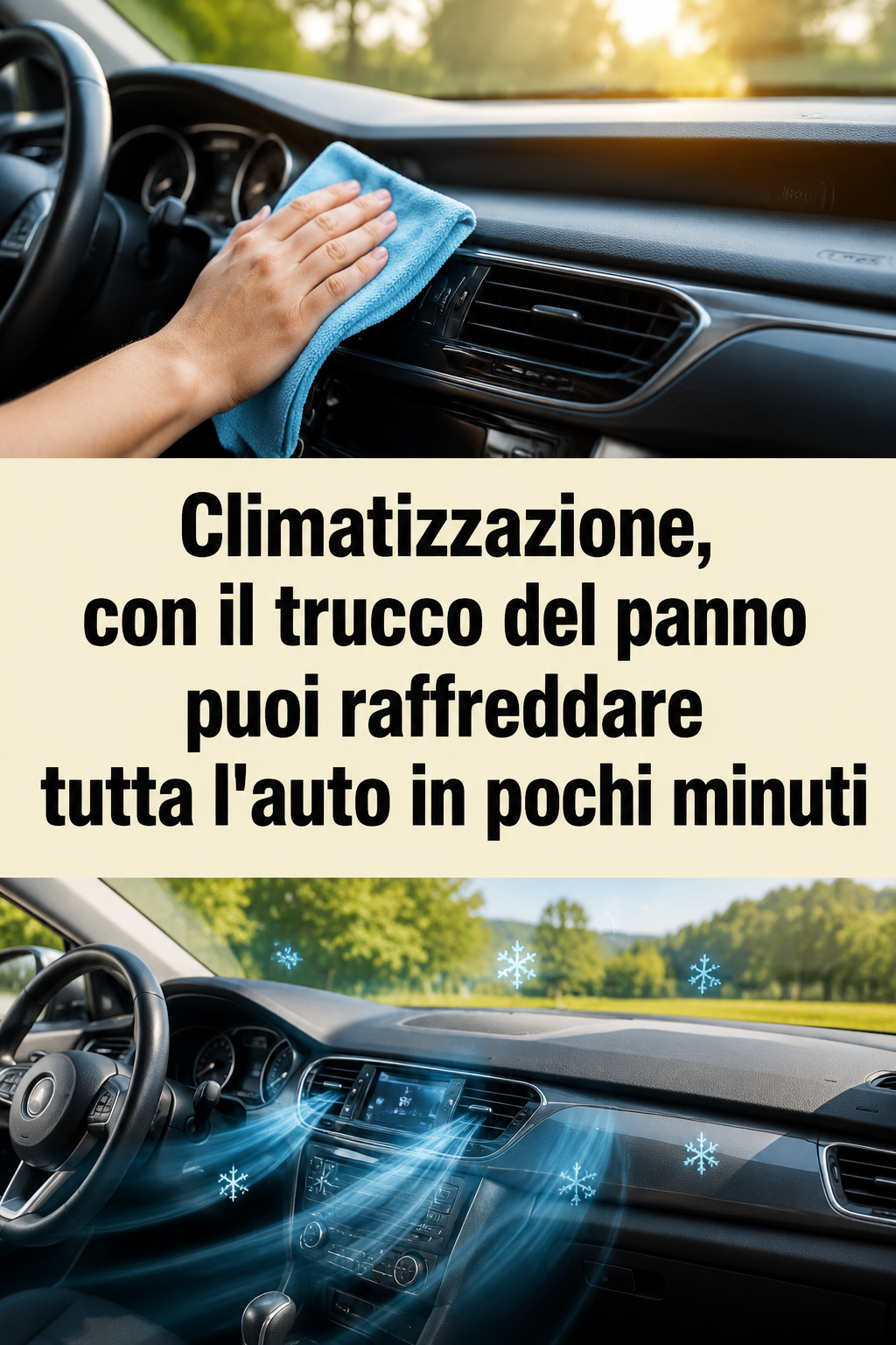 Climatizzazione, con il trucco del panno puoi raffreddare tutta l’auto in pochi minuti