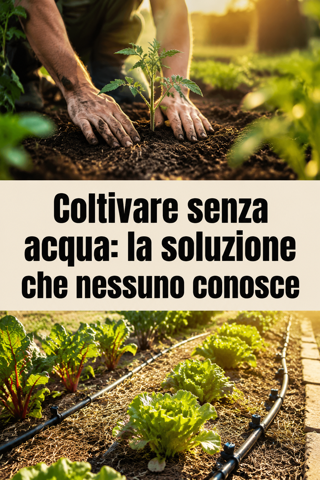 Coltivare senza acqua: la soluzione che nessuno conosce