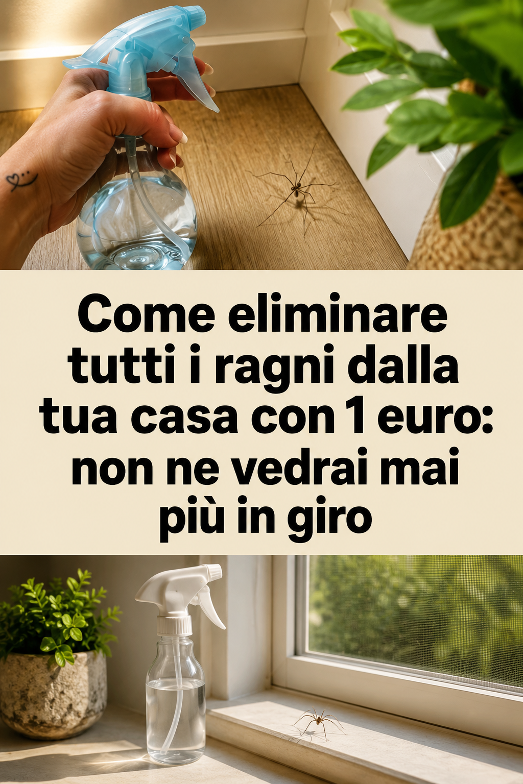 Come eliminare tutti i ragni dalla tua casa con 1 euro: non ne vedrai mai più in giro
