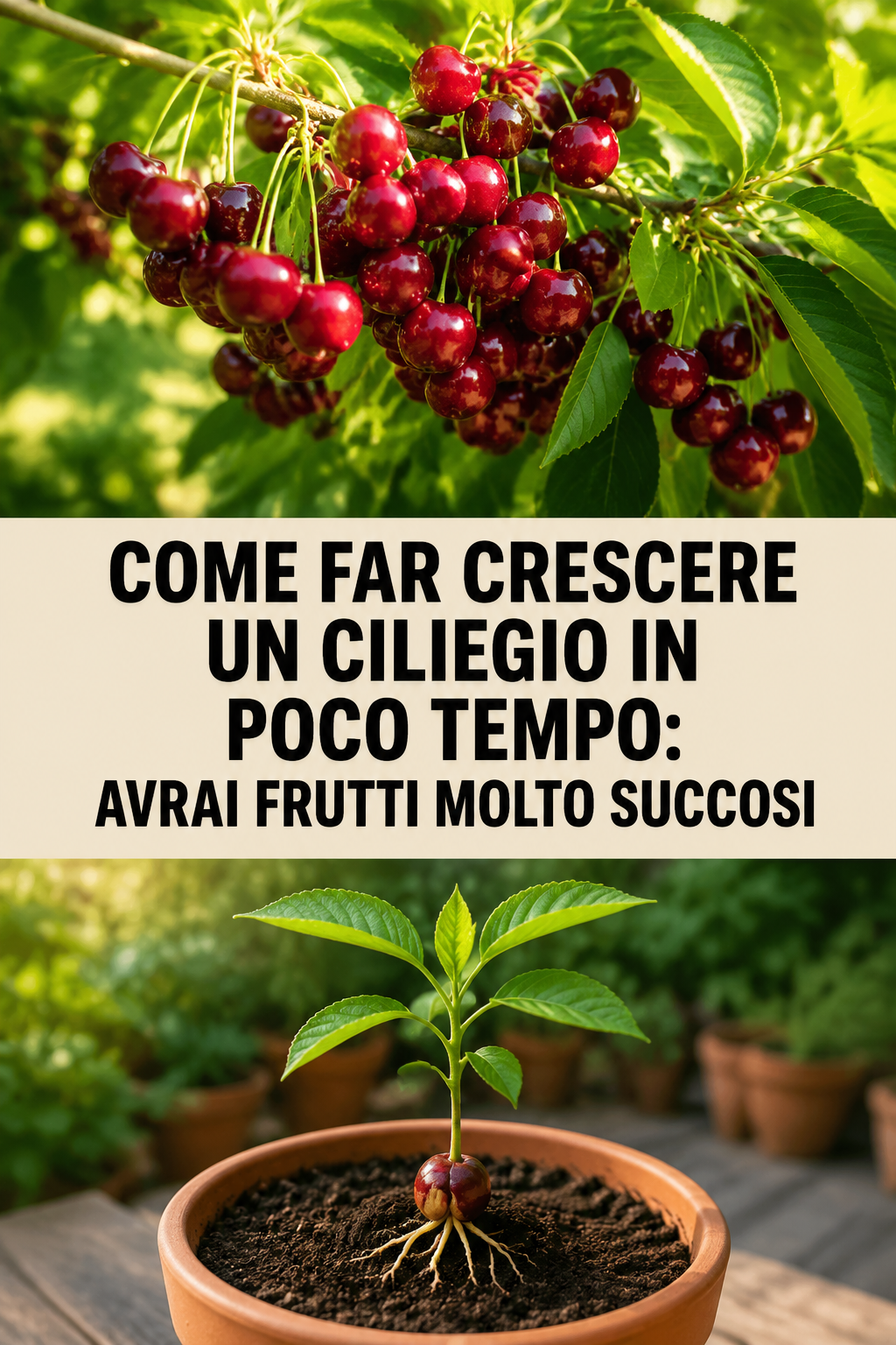 Come far crescere un ciliegio in poco tempo: avrai frutti molto succosi