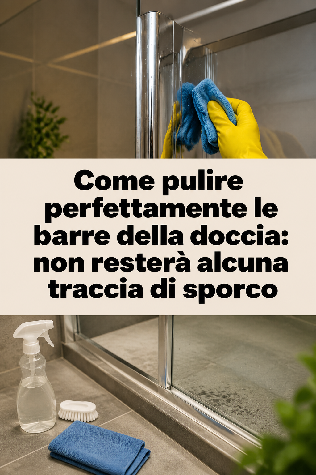 Come pulire perfettamente le barre della doccia: non resterà alcuna traccia di sporco
