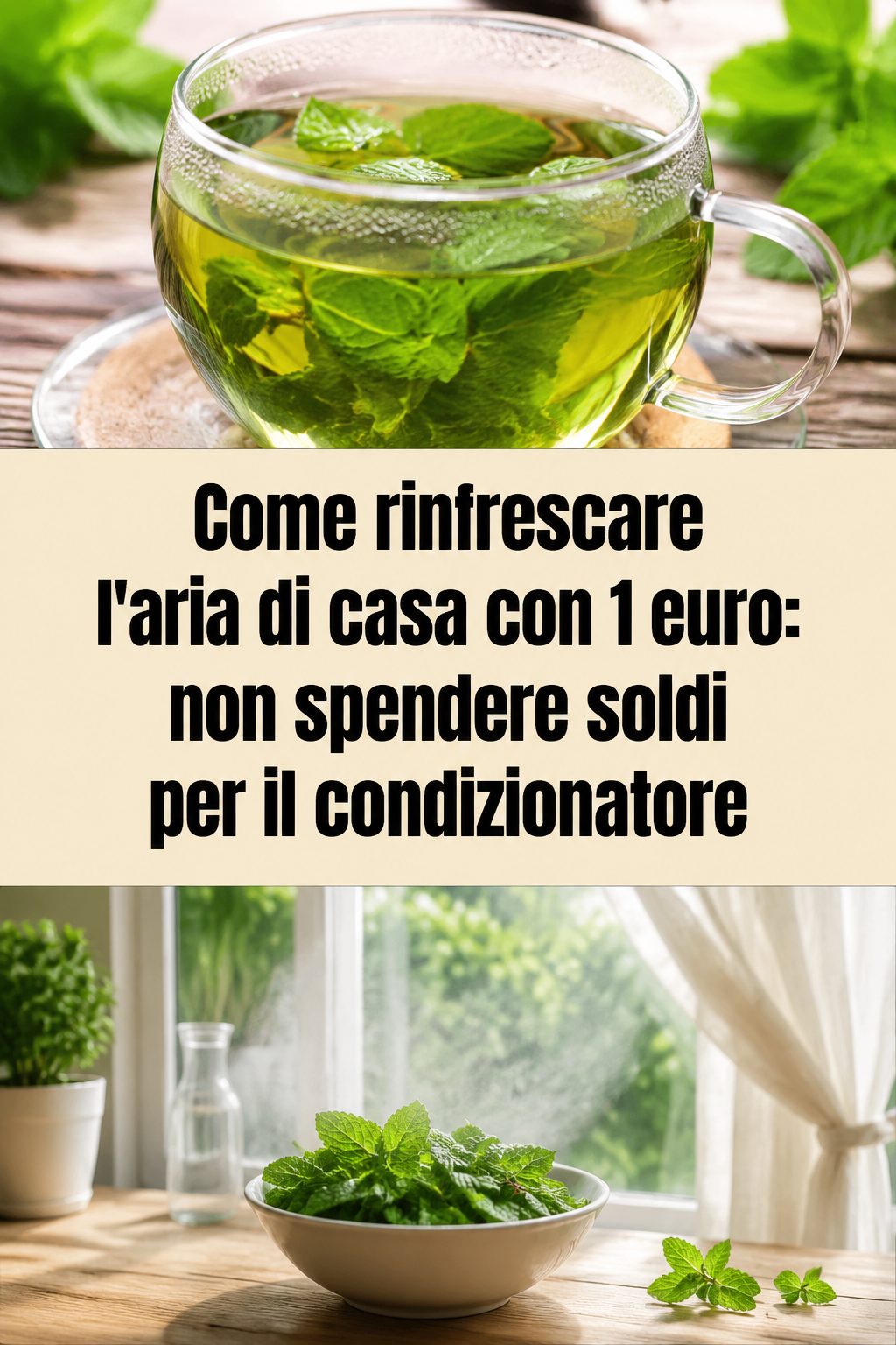 Come rinfrescare l’aria di casa con 1 euro: non spendere soldi per il condizionatore
