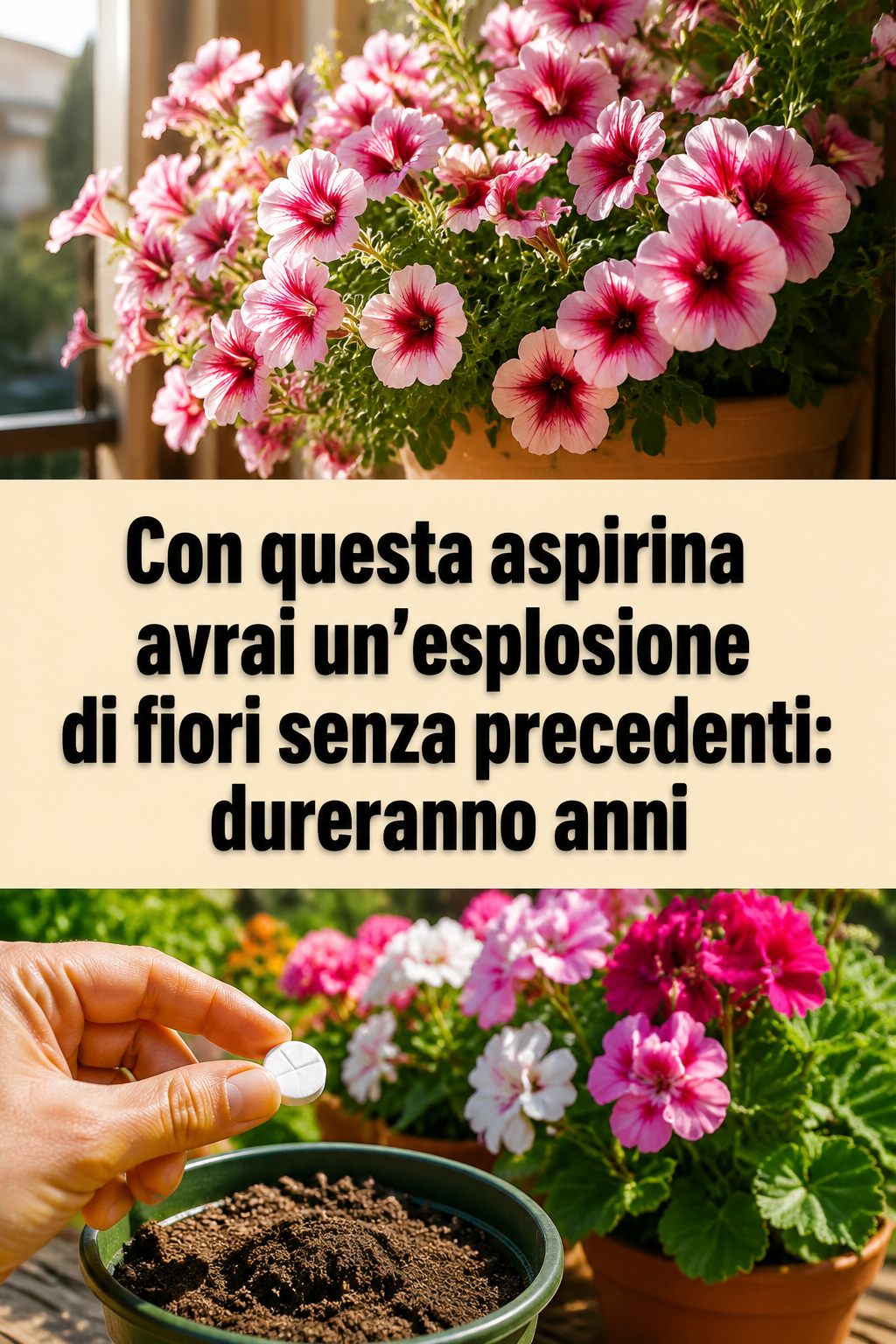 Con questa aspirina avrai un’esplosione di fiori senza precedenti: dureranno anni