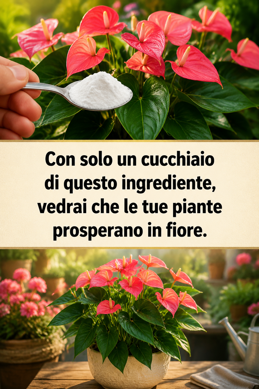 Con solo un cucchiaio di questo ingrediente, vedrai che le tue piante prosperano in fiore.