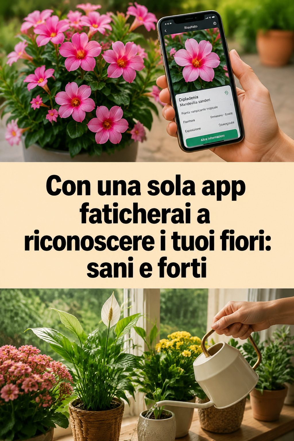 Con una sola app faticherai a riconoscere i tuoi fiori: sani e forti