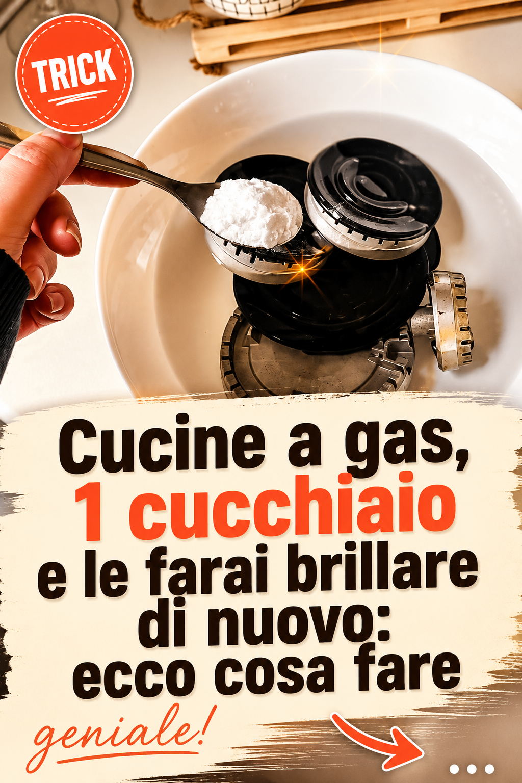 Cucine a gas, 1 cucchiaio e le farai brillare di nuovo: ecco cosa fare