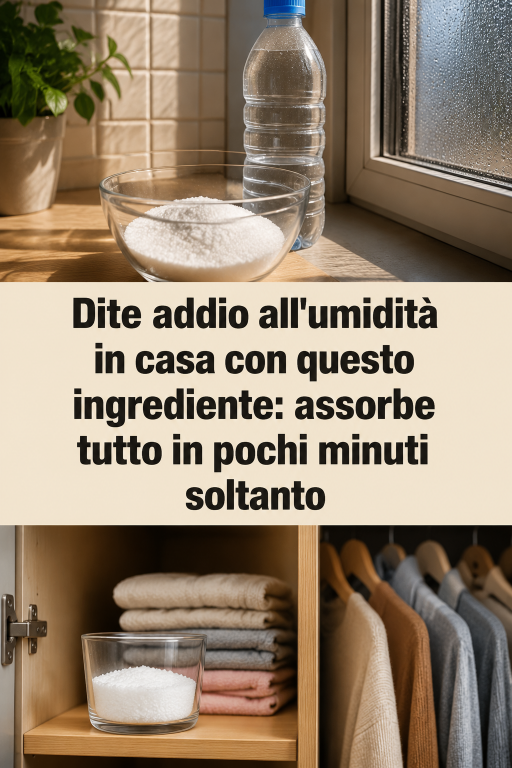 Dite addio all’umidità in casa con questo ingrediente: assorbe tutto in pochi minuti soltanto