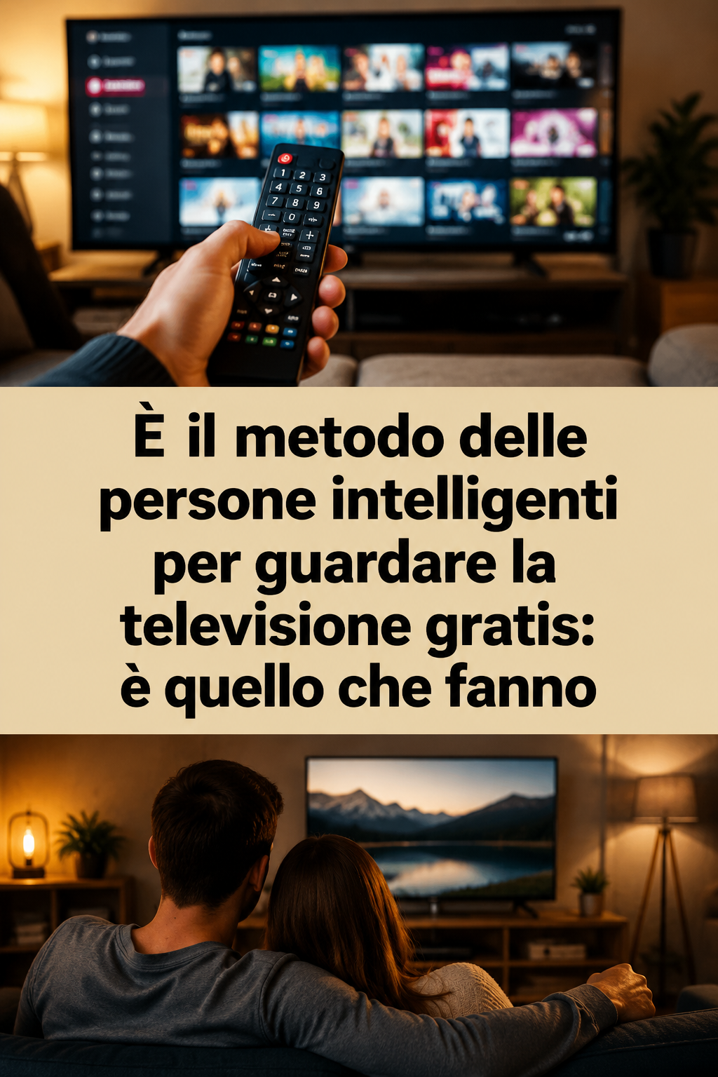È il metodo delle persone intelligenti per guardare la televisione gratis: è quello che fanno