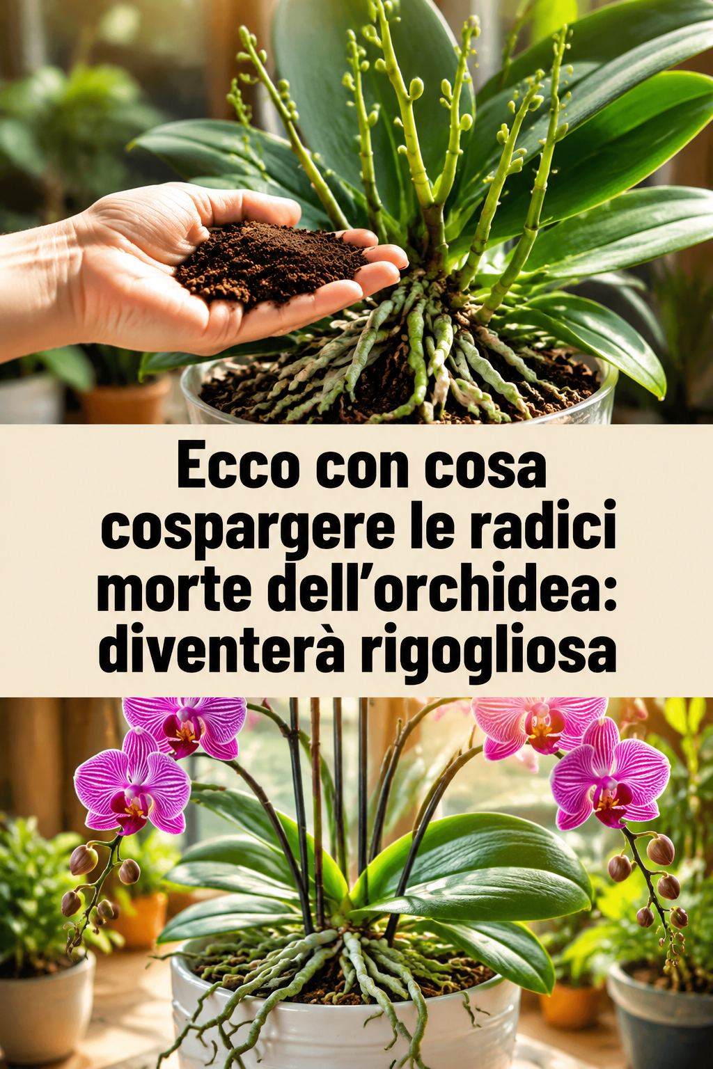 Ecco con cosa cospargere le radici morte dell’orchidea: diventerà rigogliosa