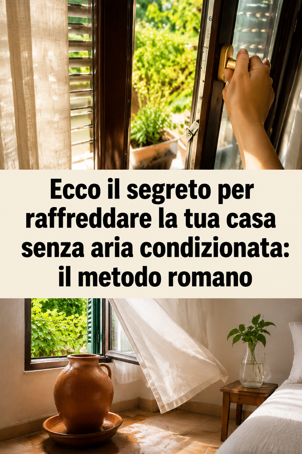 Ecco il segreto per raffreddare la tua casa senza aria condizionata: il metodo romano