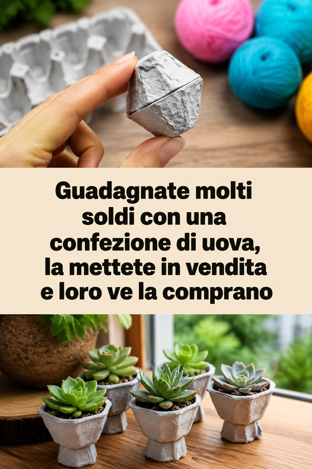 Guadagnate molti soldi con una confezione di uova, la mettete in vendita e loro ve la comprano