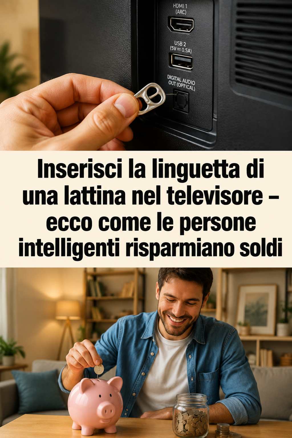 Inserisci la linguetta di una lattina nel televisore – ecco come le persone intelligenti risparmiano soldi