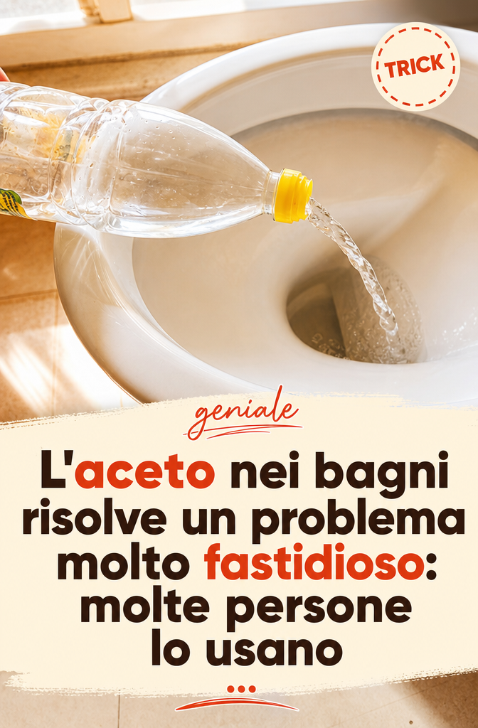 L’aceto nei bagni risolve un problema molto fastidioso: molte persone lo usano