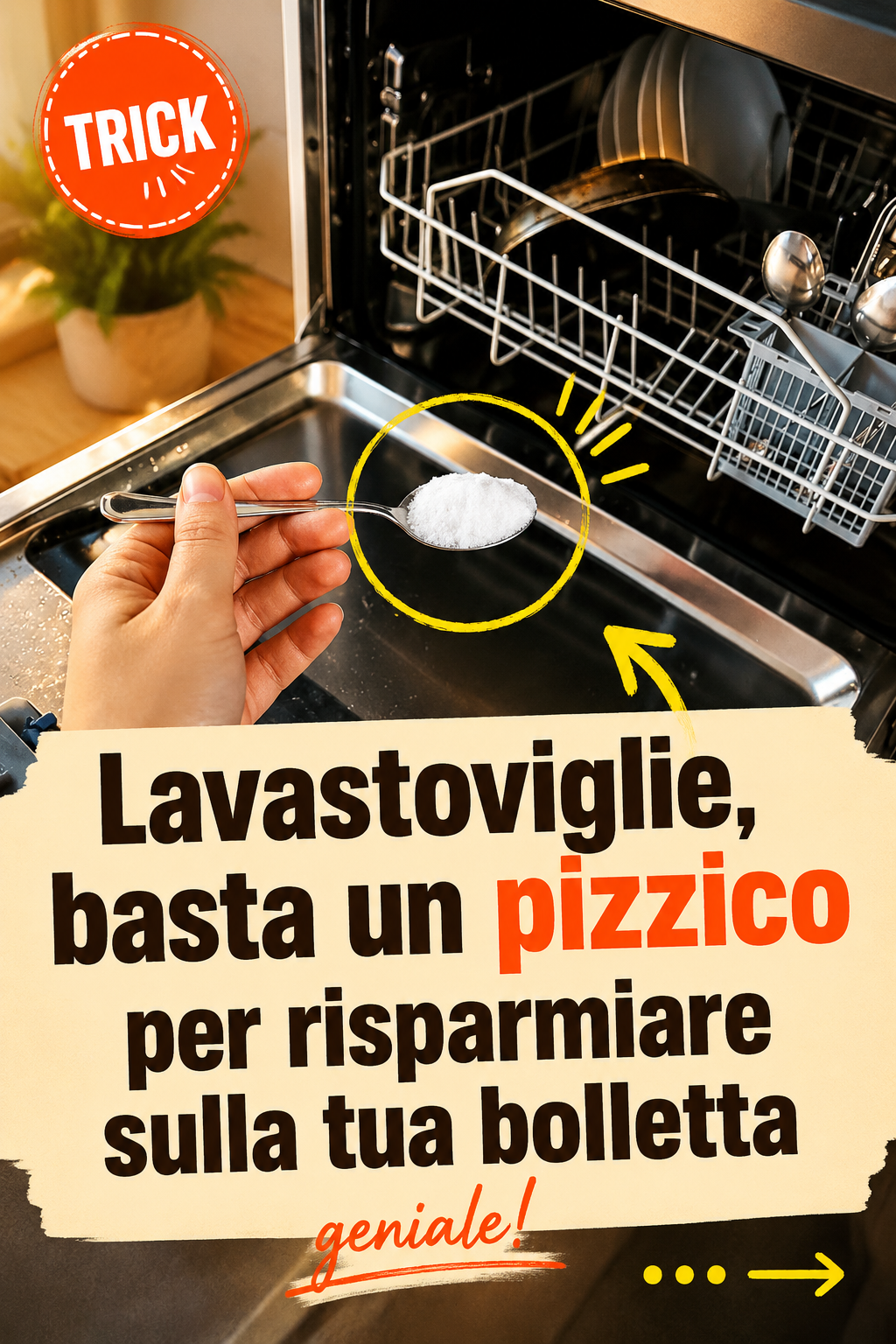 Lavastoviglie, basta un pizzico per risparmiare sulla tua bolletta