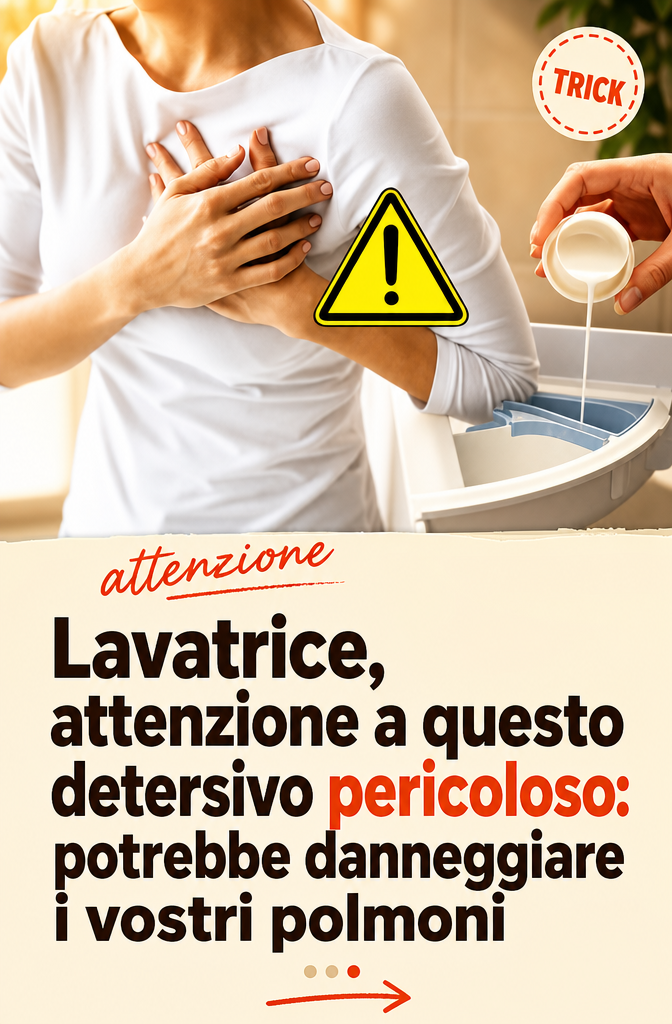 Lavatrice, attenzione a questo detersivo pericoloso: potrebbe danneggiare i vostri polmoni