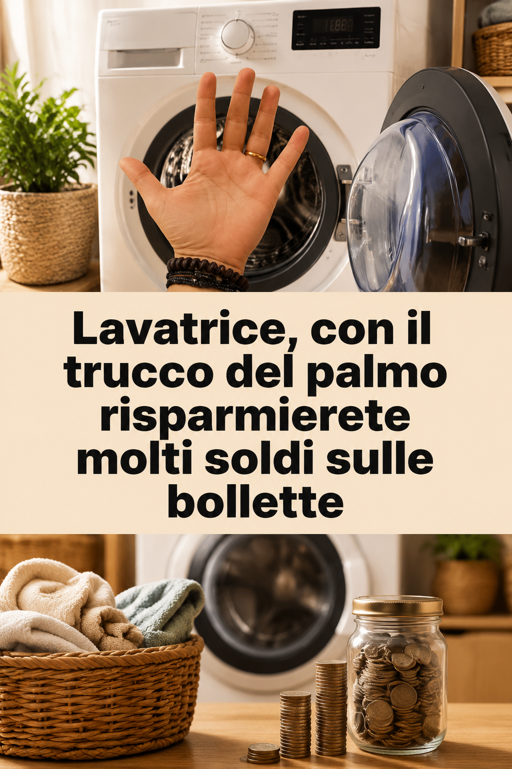 Lavatrice, con il trucco del palmo risparmierete molti soldi sulle bollette