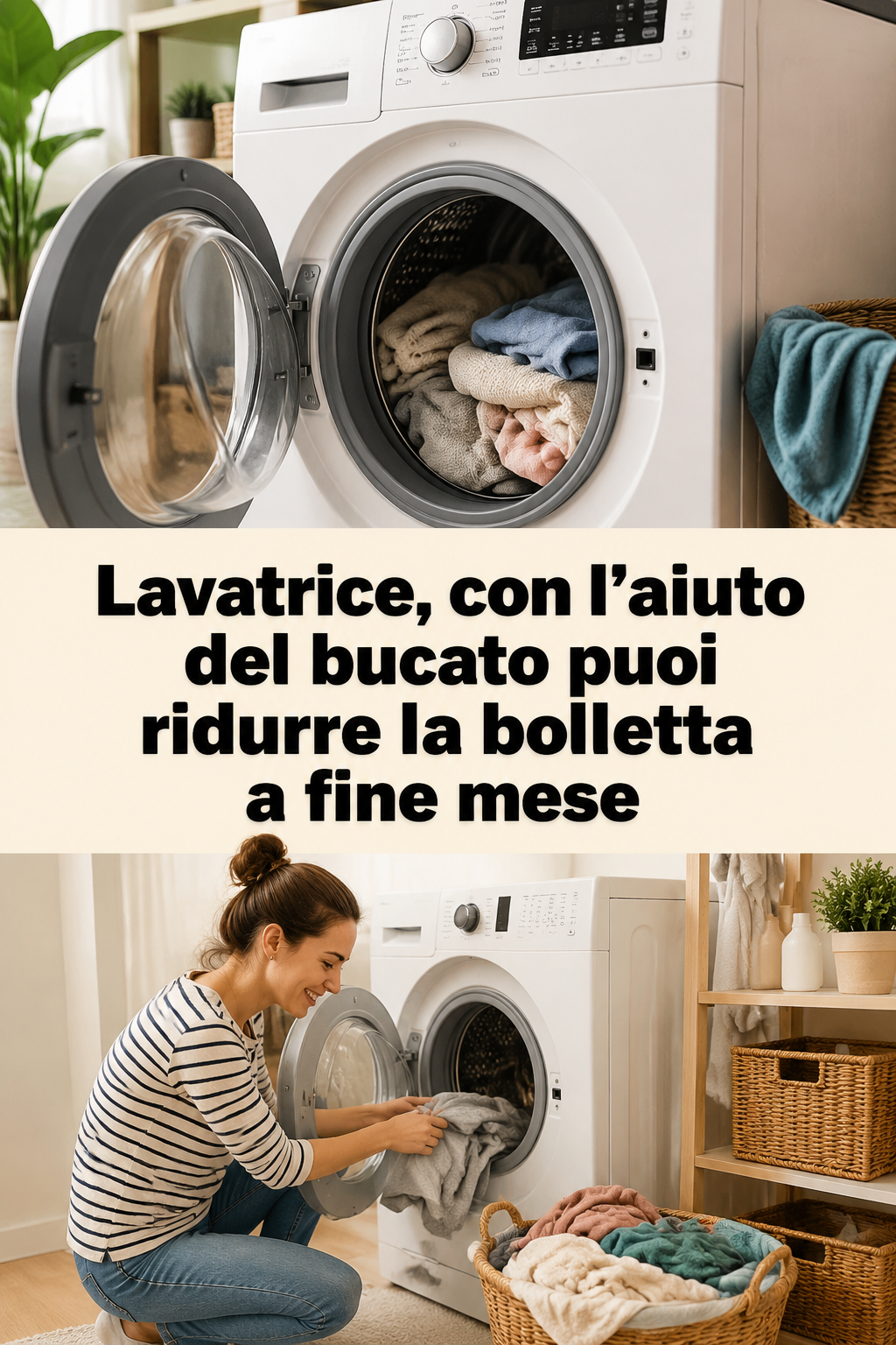 Lavatrice, con l’aiuto del bucato puoi ridurre la bolletta a fine mese