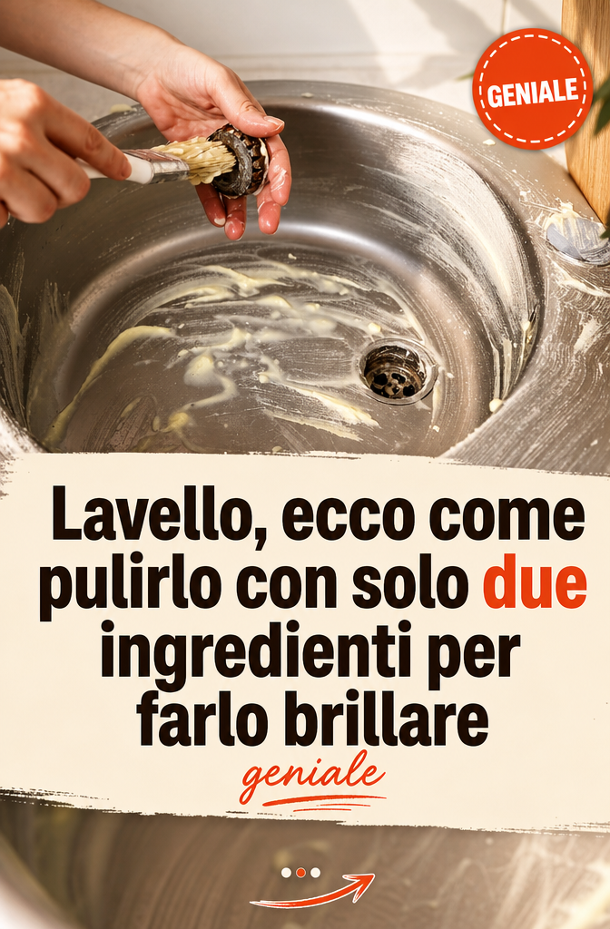 Lavello, ecco come pulirlo con solo due ingredienti per farlo brillare