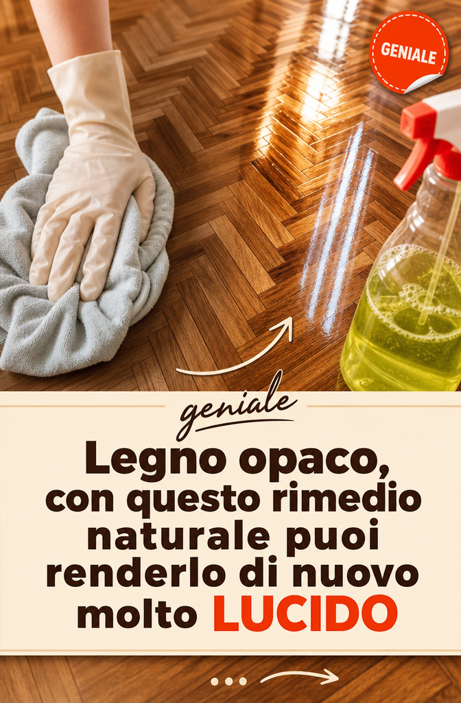Legno opaco, con questo rimedio naturale puoi renderlo di nuovo molto lucido