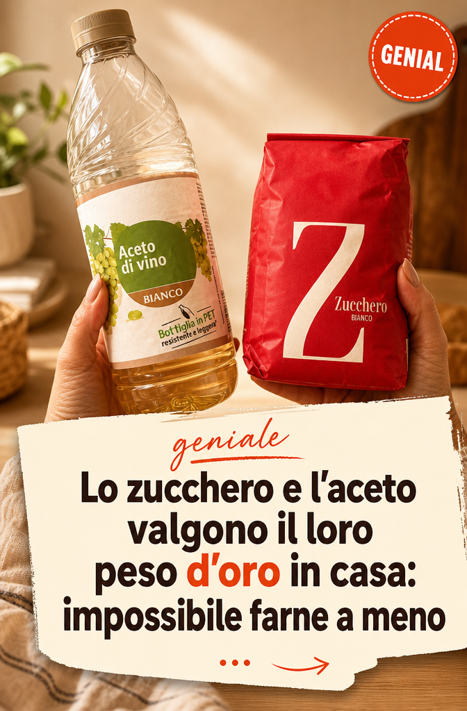 Lo zucchero e l’aceto valgono il loro peso d’oro in casa: impossibile farne a meno