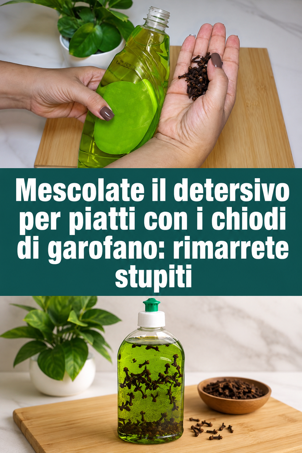 Mescolate il detersivo per piatti con i chiodi di garofano: rimarrete stupiti