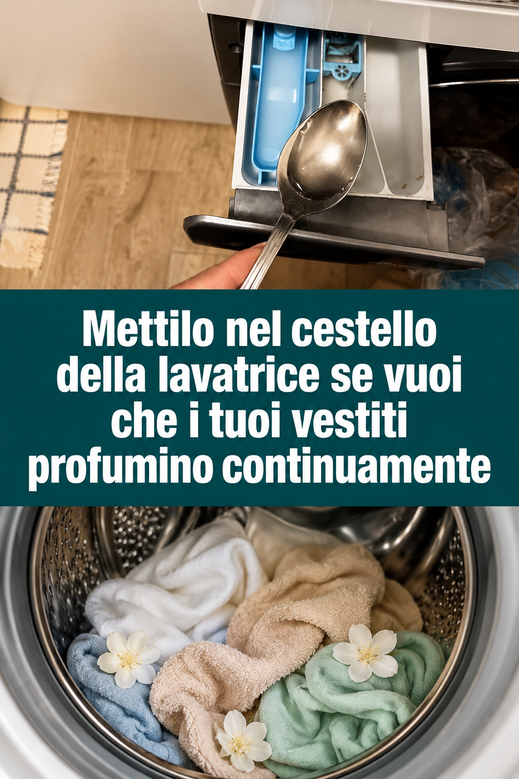 Mettilo nel cestello della lavatrice se vuoi che i tuoi vestiti profumino continuamente