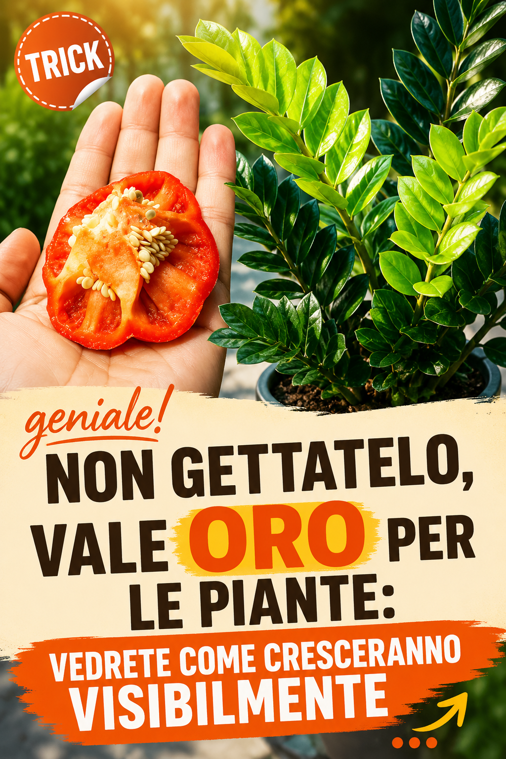Non gettatelo, vale oro per le piante: vedrete come cresceranno visibilmente