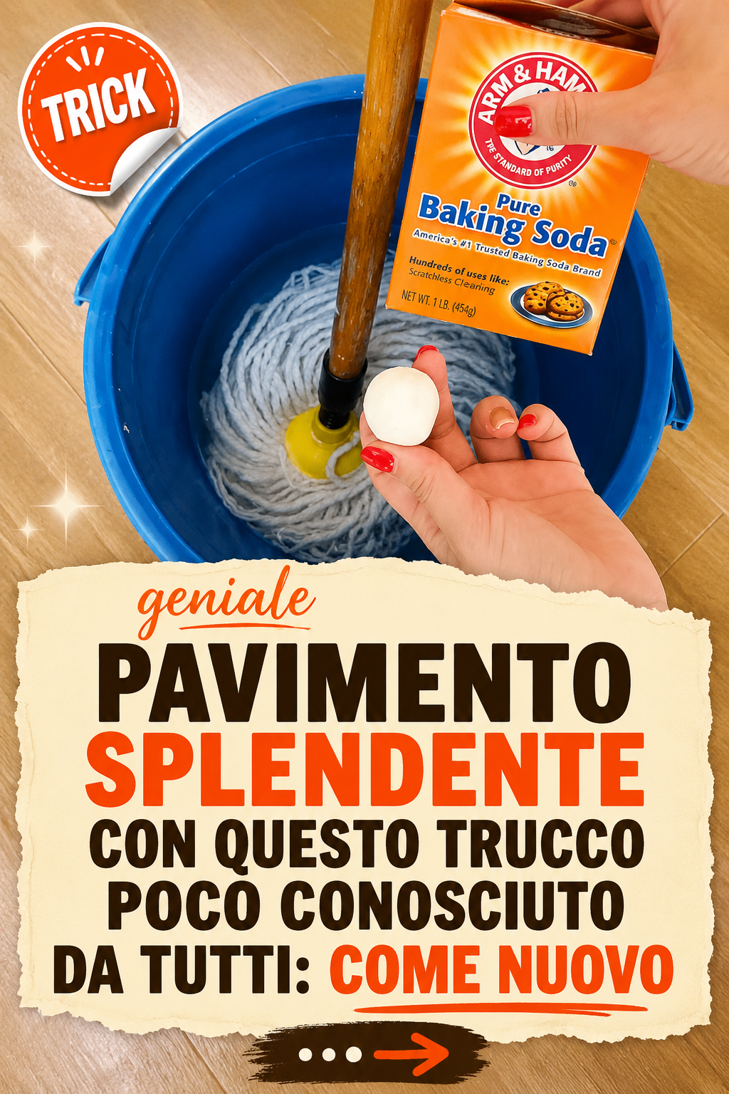 Pavimento splendente con questo trucco poco conosciuto da tutti: come nuovo