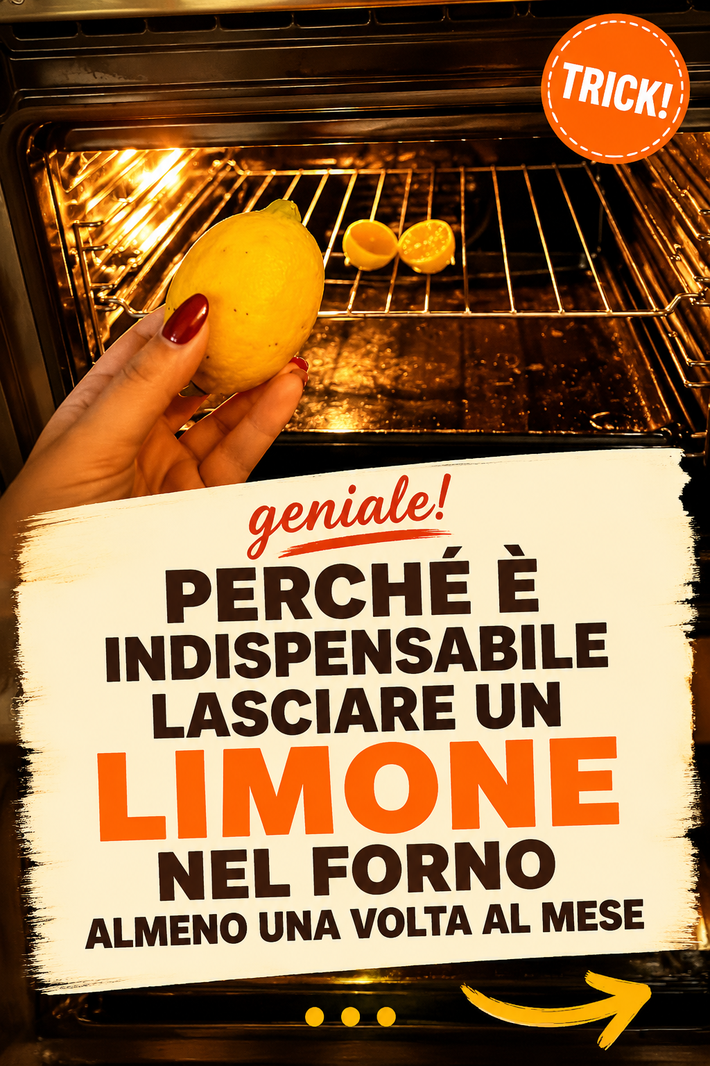 Perché è indispensabile lasciare un limone nel forno almeno una volta al mese